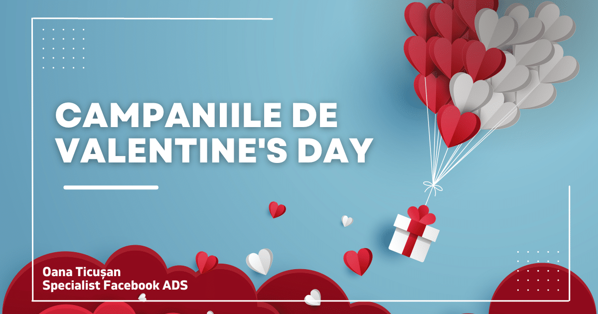 Banner campaniile de valentines day in facebook ads